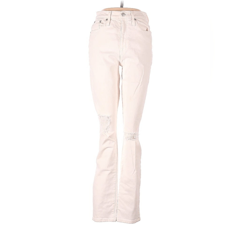 Madewell The Slim Boyjean in Tile White 26